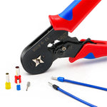 Load image into Gallery viewer, Manual Crimping Tool with Automatic Adjustment + Set of 1200 Insulated Terminals
