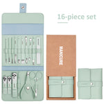 Load image into Gallery viewer, Stainless steel manicure and pedicure kits (16 pieces)
